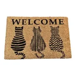 Dørmåtte kokus katte 40x60 cm