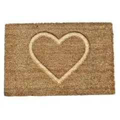 Dørmåtte kokus Hjerte 40x60 cm