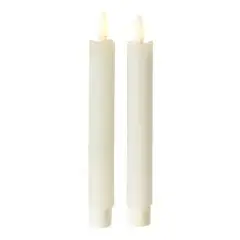 Conzept LED Kronelys med 3D væge hvid H14 cm 2-pak