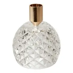 Da'core Lysestage med trekant glas klar