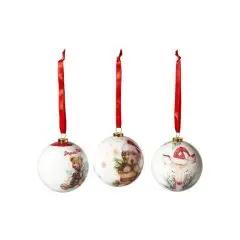 Da'core Julekugle juledyr 3 stk