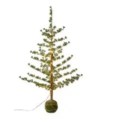 Da'core Kunstig cedertræ med lys H120 cm