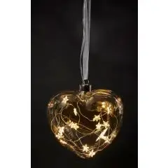 Da'core Hjerte med stjerner 15 LED