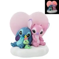 Disney Light up Stitch and Angel H: 16 cm figur