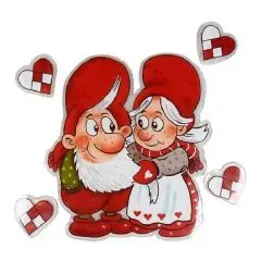 Det Gamle Apotek Vinduespynt gel H25 cm