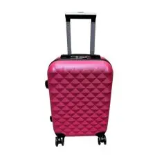 Conzept Travel kabinekuffert 20" pyramide mønster Pink