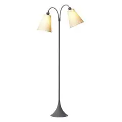 Fodgænger Gulvlampe grå m/creme skærme