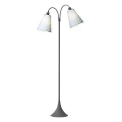 Fodgænger Gulvlampe grå m/lyseblå skærme