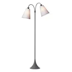 Fodgænger Gulvlampe grå m/lavendel skærme