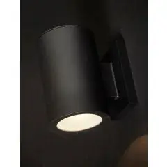 Da'core Solcelle væglampe sort