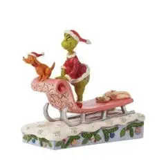 Disney Figur Grinch og Max på slæde