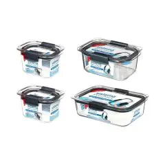 Sistema Brilliance opbevaringsbøtter 4-pack
