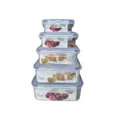 Opbevaringsbokse Lufttæt 5-pak