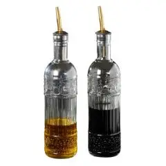 Da'core Olie-Eddike flaske med guld top. 2 stk