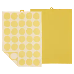 Södahl Bubbles Viskestykke 50 x 70 cm 2 stk. Gul