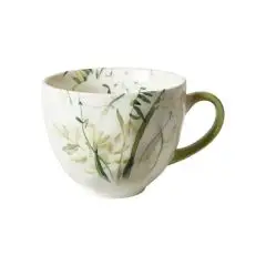 Da'core Krus Flora 48 cl. benporcelæn grøn