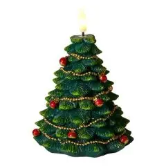 Da'core LED lys med 3D flamme juletræ grøn