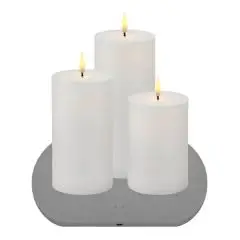 Sirius Julius LED genopladelig bloklyssæt med opladningsplade