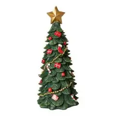 Da'core Juletræ med pynt H23,5 cm mørk grøn