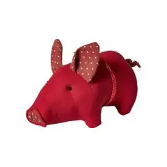 Da'core Julegris med sløjfe rød