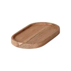 Da'core Fad med kant oval 21 cm akacietræ