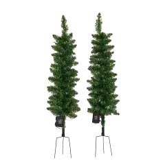 Kunstig juletræ sæt m/lys og spyd