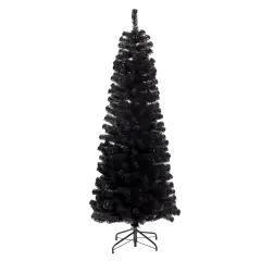 Kunstig Sort juletræ u/lys - H1,8m