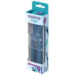 Sistema Bestik To Go Blå