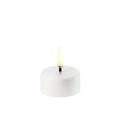 Uyuni LED fyrfadslys hvid stearin