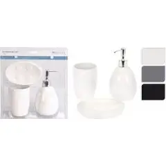 Koopman Badeværelses sæt 3 dele grå