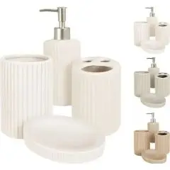 Koopman Badeværelses sæt 4 dele Brun