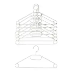 Da'core Bøjler med drejehoved hvid 8-pak