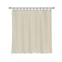 Da'core Badeforhæng inkl. ringe 180x200 cm polyester strib sand