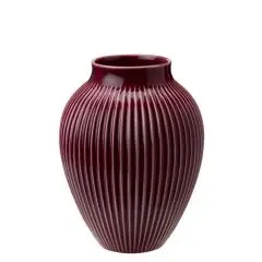 Knabstrup Vase med riller H20 cm Berry