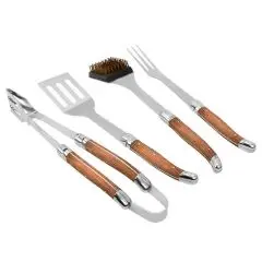 Laguiole By Haws  grillsæt 4 dele - egetræ