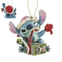Disney Stitch-pakker julegave ind "Bad Wrap" ornament