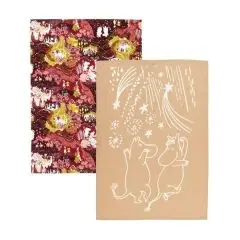 Moomin Arabia 50x70cm viskestykke sæt Festlige Øjeblikke GOTS 2-pak