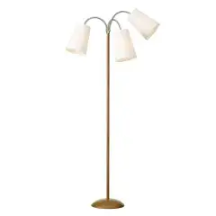 Salsa Trafiklys gulvlampe Trælook med hvide skærme