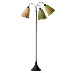 Trafik Gulvlampe sort &ndash; m/ananasgul, m&oslash;rk armygr&oslash;n og lys armygr&oslash;n sk&aelig;rme