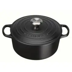 Le Creuset støbejernsgryde 22 cm signature sort
