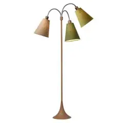 Trafik Gulvlampe tr&aelig;look &ndash; m/ananasgul, m&oslash;rk armygr&oslash;n og lys armygr&oslash;n sk&aelig;rme