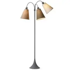 Trafik Gulvlampe gr&aring; &ndash; m/lys nougat, kakaobrun og sand sk&aelig;rme