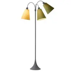 Trafik Gulvlampe gr&aring; &ndash; m/ananasgul, lys armygr&oslash;n og m&oslash;rk armygr&oslash;n sk&aelig;rme