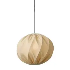 Nielsen Light Jasmin Pendel Lys sand Ø40 cm m.Sort stofledning