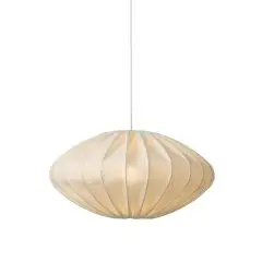 Nielsen Light Jasmin Pendel Hvid Ø50 cm m.Hvid stofledning