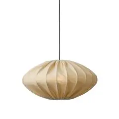 Nielsen Light Jasmin Pendel Lys sand Ø50 cm m.Sort stofledning