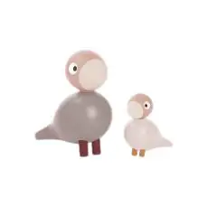 Kay Bojesen Liv & Lykke fugle rosa 2-pak