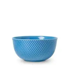Lyngby Porcelæn Rhombe skål blå 17,5 cm