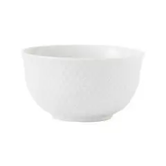 Rhombe skål 35 cl Hvid