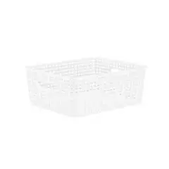 Fletkurv plast 10L Hvid